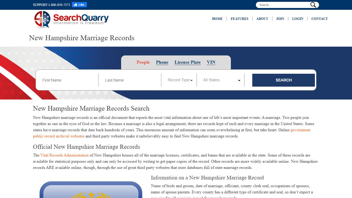 Free New Hampshire Marriage Records | Enter a Name to Begin