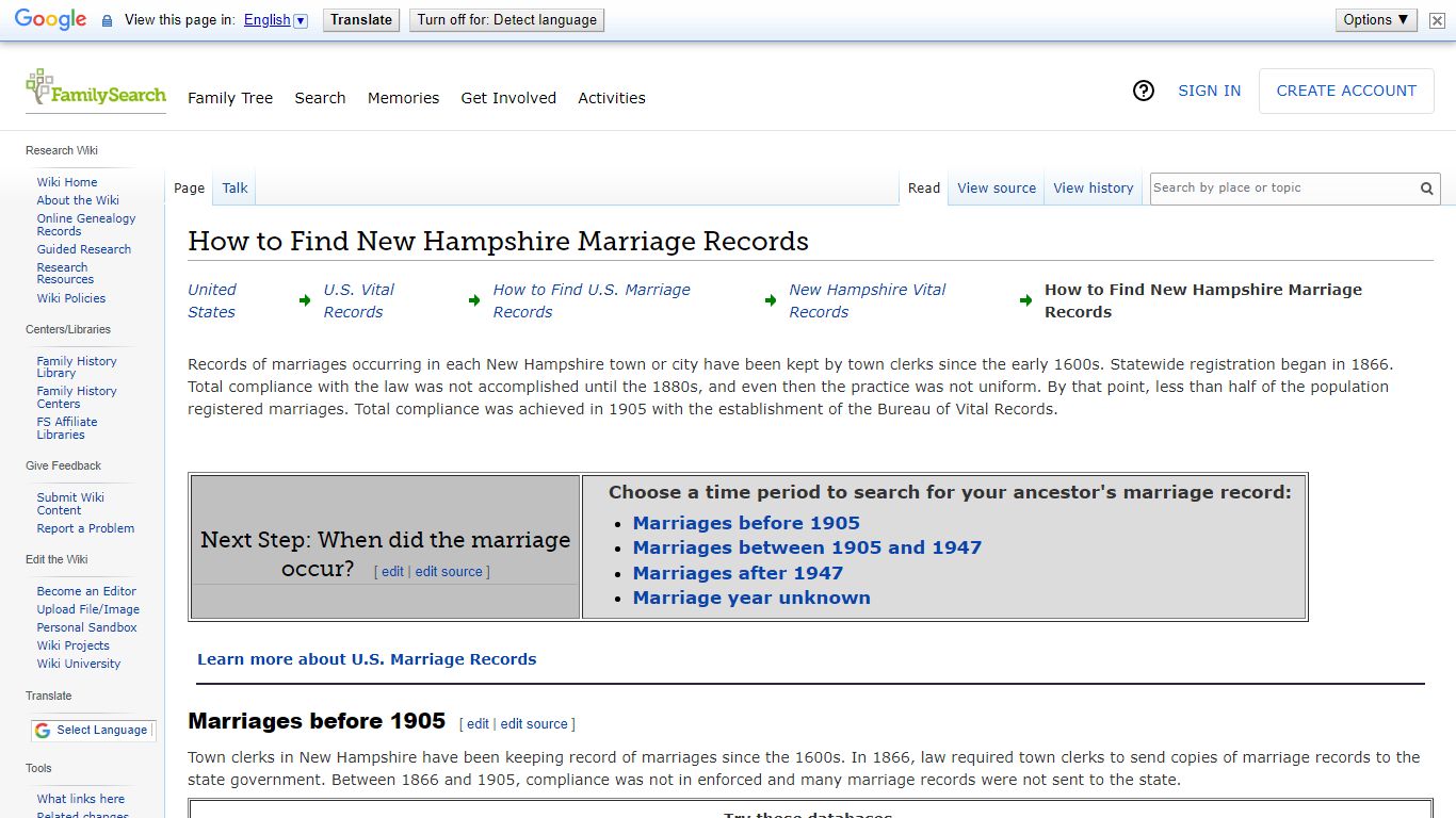How to Find New Hampshire Marriage Records • FamilySearch